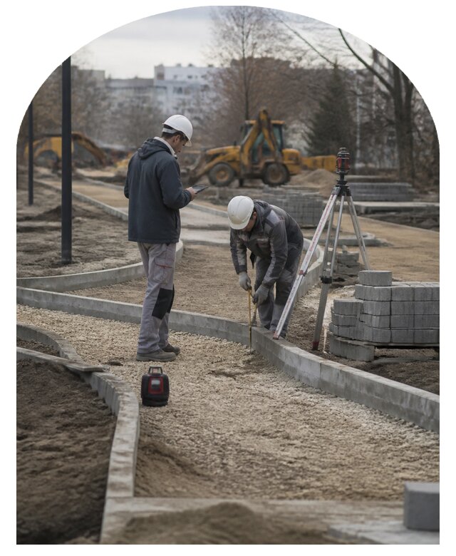 Проектирование дорожно тропиночной сети для участка в Устях-Джегуте